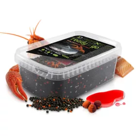   Delphin Reaxe Ready&Go Lachs-Krebs Pellet Box 400gr + 120ml Booster und 10mm Wafters