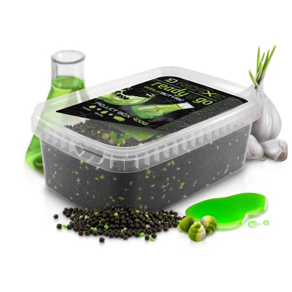Delphin Reaxe Ready&Go Knoblauch-Butters&auml;ure Pellet Box 400gr + 120ml Booster und 10mm Wafters