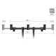 Delphin RPX ProMax BlackWay Vorderer FlexiMag Buzz Bar für 3 Ruten 30-45cm
