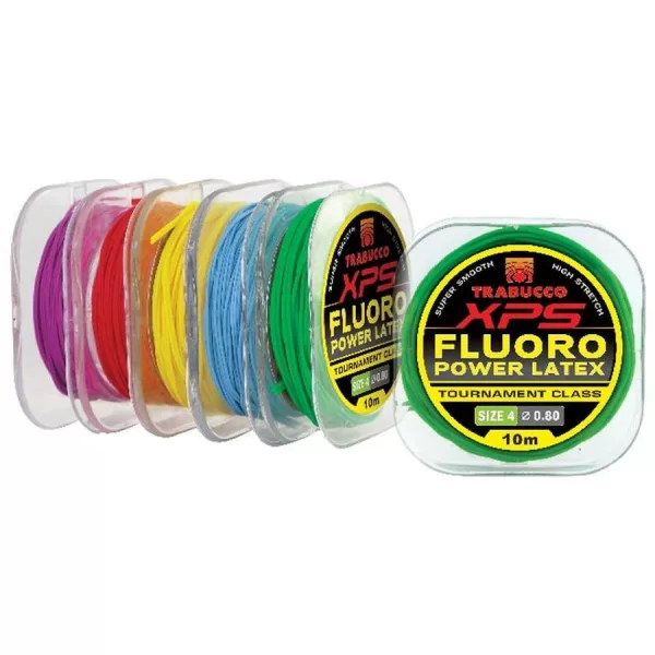 Trabucco XPS Fluoro Latex 6/1,0mm 10m Vollgummi für Stippruten