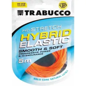   Trabucco HI-Stretch Hybrid Elastic 1,2mm Hybridgummi für Stippruten 5m