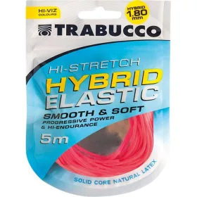   Trabucco HI-Stretch Hybrid Elastic 1,8mm Hybridgummi für Stippruten 5m