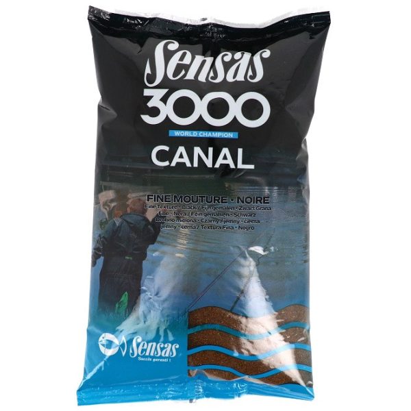 Sensas 3000 Canal Noire Black Fine Texture Futtermittel 1kg
