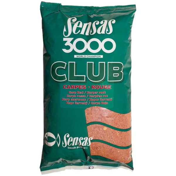 Sensas 3000 Club Karpfen - Großfisch Rot Lockfutter 1kg