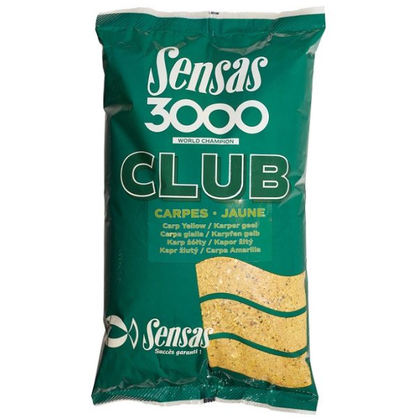 Sensas 3000 Club Karpfen - Großfisch Gelb Lockfutter 1kg