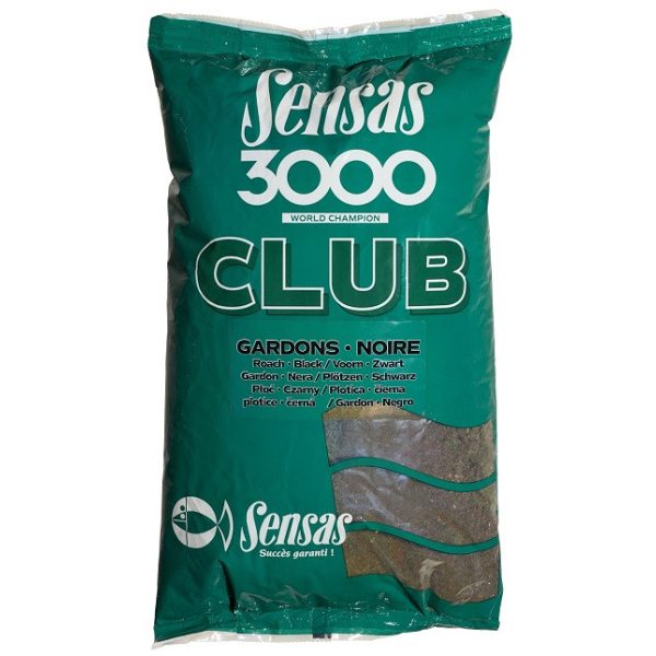 Sensas 3000 Club Rotauge Schwarz Futter 1kg