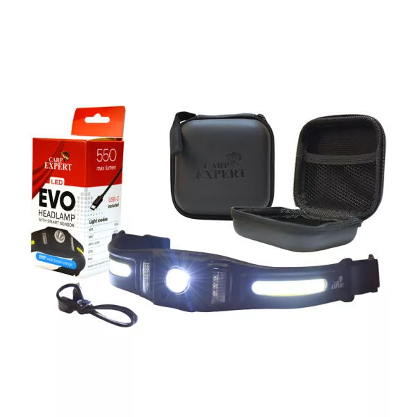 Carp Expert EVO Smart Stirnlampe mit Hardcase