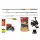 Carp Expert Silver Carp Heavy Feeder Rapid 4,20m Angelset mit Futter und Montage