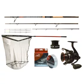 Carp Expert Heavy Feeder 3,60m Silberkarpfen-Set mit Kescher
