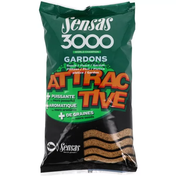 Sensas 3000 Attractive Rotauge Futter 1kg
