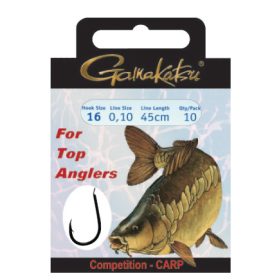   Gamakatsu Vorgebunden BKS Bronze 8 10 Stk./Packung Ohne Öhr Mit Widerhaken Karpfenhaken