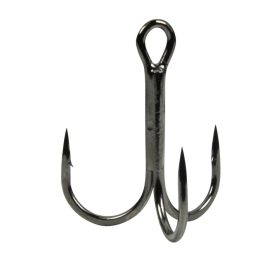   Gamakatsu Preda 13N Treble Hooks Nickel Drillingshaken mit Öhr und Widerhaken #8