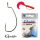 Gamakatsu Worm Offset Schwarz 1/0 5 Stk./Packung mit Öhr, mit Widerhaken Raubfischhaken