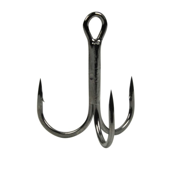 Gamakatsu Preda 18 Treble Hooks Black Drillingshaken mit Öhr und Widerhaken #1