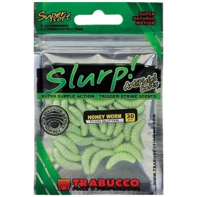   Trabucco Slurp Bait Honey Worm XL Flu Künstliche Bienenlarve 25 Stück