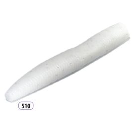 Trabucco Slurp Bait Fat Trout Worm White Glitter 10 Stück