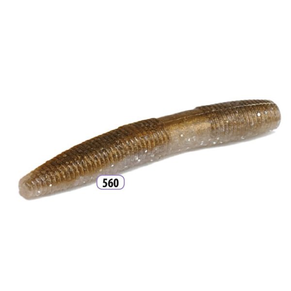 Trabucco Slurp Bait Fat Trout Worm Pearl&Brown 10 Stück