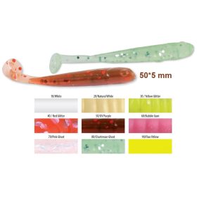   Trabucco Slurp Bait T-Shad Chartreuse Ghost Kunststoff-Kunstköder 10Stück