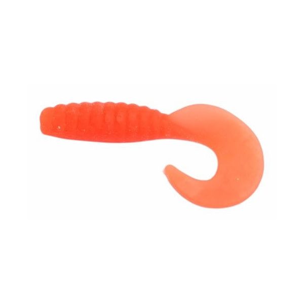 Trabucco Yummy Bait Curly Tail Orange 4cm Plastikköder 8 Stück