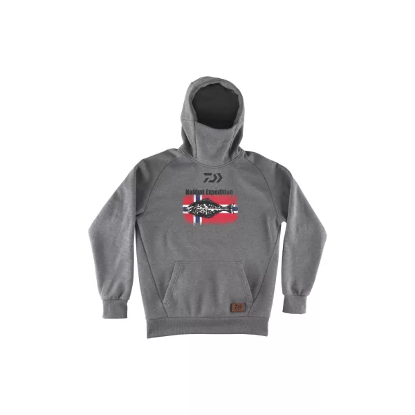 Daiwa D-Vec Halibut Expedition Grauer Kapuzenpullover 2XL