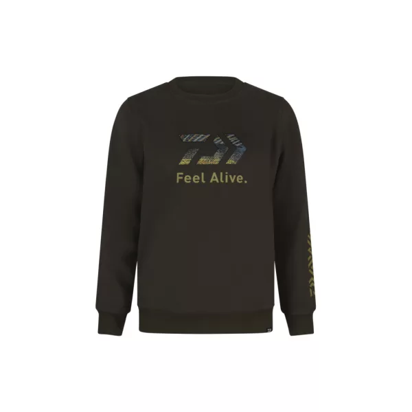 Daiwa D-Vec Crew Neck Zander Dark Olive Pullover M