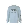 Daiwa D-VEC Rundhals-Pullover Trout Hellblau XL
