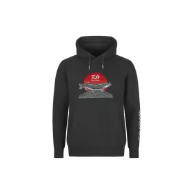 Daiwa Japan Pike Charcoal Kapuzenpullover XL