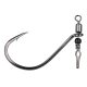 Gamakatsu Preda Swivel Shot Black Hooks #1 Haken mit Wirbel