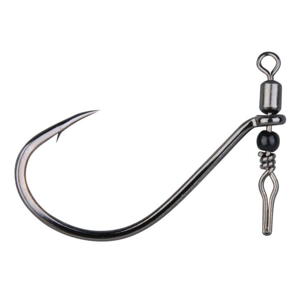 Gamakatsu Preda Swivel Shot Black Hooks #1/0 Haken mit Wirbel