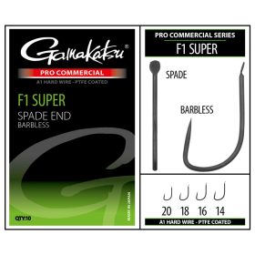   Gamakatsu Coars Pro-C F1 Super Spade A1 PTFE BL Plattenhaken, widerhakenlos #18