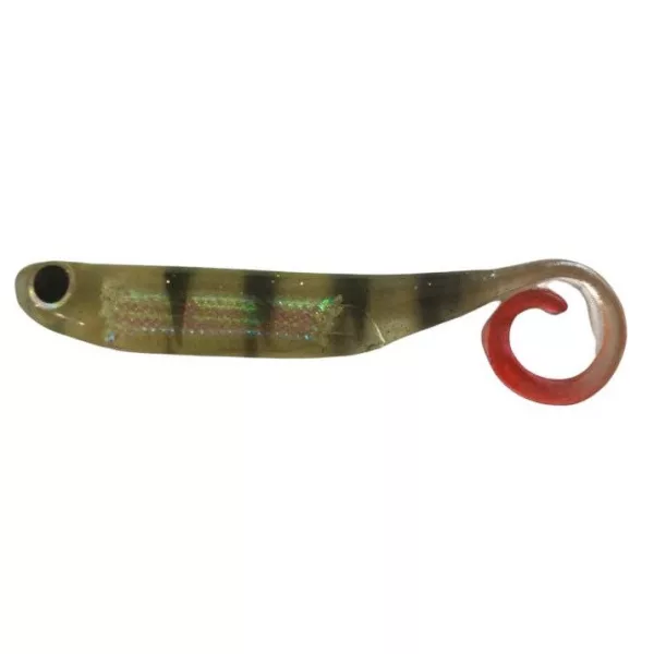 Rapture Power Minnow Curly Tail 7,5cm Perch Plastikköder 6 Stk.