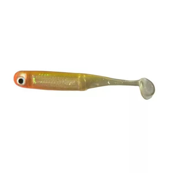 Rapture Mini Minnow Shad Tail 4,5cm Clown Chart Weichgummi Köder 6 Stk.