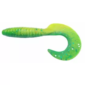 Rapture Fun Tail Grub 6,5cm Grün Limette Plastikköder 10db
