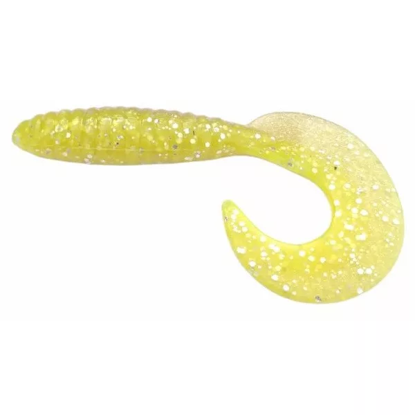 Rapture Fun Tail Grub 6,5cm Chartreuse Ghost Plastik Köder 10db