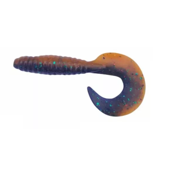 Rapture Fun Tail Grub 6,5cm Black Pumpkin Plastik Köder 10db