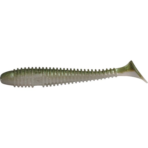 Rapture Ribbed Swing Shad 7cm Wassermelone-Perlmutt Plastikköder 12 Stk.