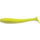 Rapture Ribbed Swing Shad 9,5cm Chartreuse Geist Gummiköder 7 Stk.