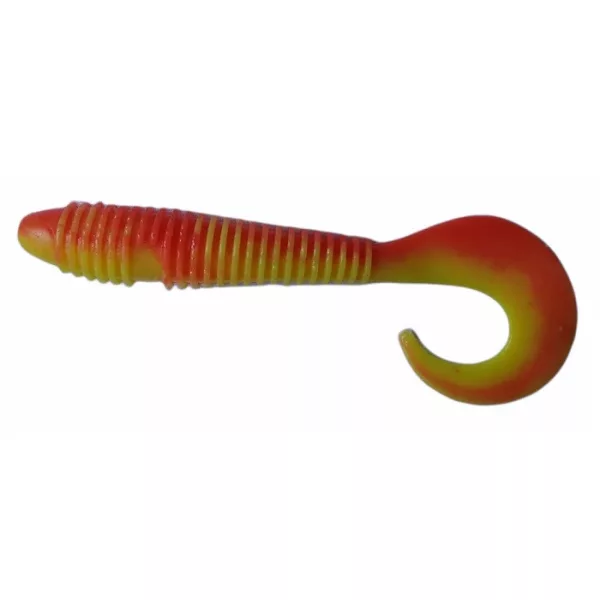 Rapture Swing Grub 7,5cm Flame Yellow Plastikköder 10 Stück