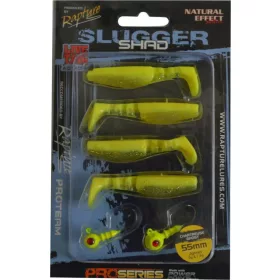   Rapture Slugger Shad Set 5,5cm Leuchtend 4+2 Stk. Kunstköder Set