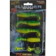 Rapture Slugger Shad Set 7,5cm Lime Yellow 4+2 Stk. Kunstköder-Set