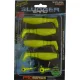 Rapture Slugger Shad Set 7,5cm Neon Yellow 4+2 Stk. Kunstköder-Set