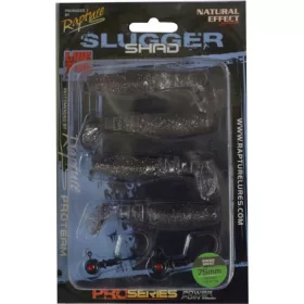   Rapture Slugger Shad Set 7,5cm Smoke Ghost 4+2 Stk. Kunstköder-Set