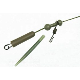   K-Karp DT Chod Rig 90cm Braunes Bleieinlage Vorfach mit Sicherheitsverschluss 2 Stk.
