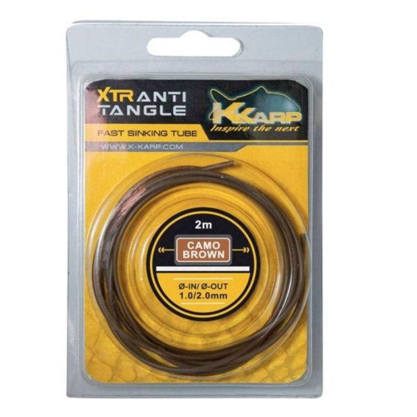 K-Karp XTR Sinking Tube Braun 1,0-2,0mm Anti-Tangle-Rohr 2m