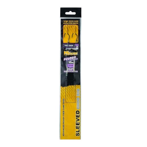 K-Karp Ready Rig Sleeved Chod 06 Monofil Vorgebundener Haken 2 Stk.