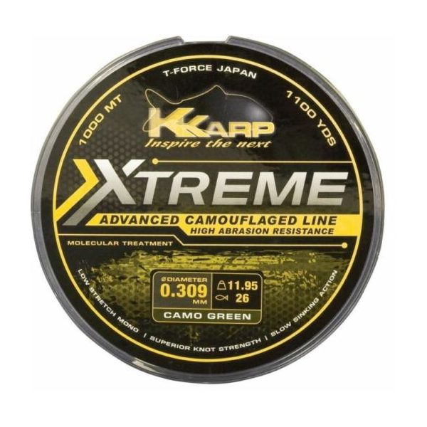 K-Karp Extreme Camo Gravel 1000m 0,28mm Monofile Hauptschnur