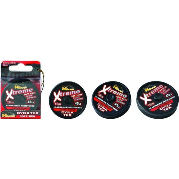 K-Karp Dyna Tex Xtreme Soft 16m 25lb Camo Grün Vorfach