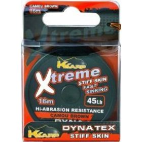 K-Karp Dyna Tex Xtreme Stiff 16m 25lb Camo Braun Vorfach