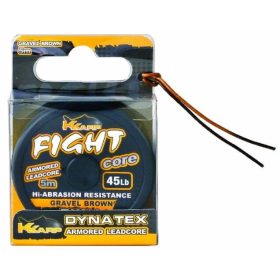 K-Karp Dyna Tex Fight Core 5m 45lb Camou Grün Vorfach