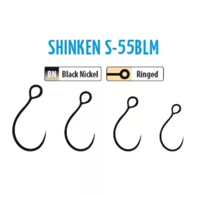   Trabucco Shinken Hooks S-55BLM BN #10 Widerhakenloser Raubfischhaken 10 Stk.